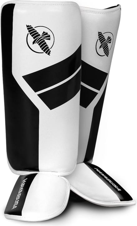 Hayabusa S4 Jeugd-scheenbeschermers - Wit - Maat L/XL