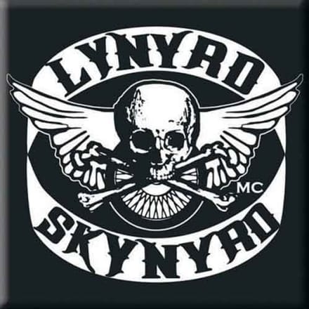 Lynyrd Skynyrd - Biker Patch Logo - Koelkast Magneet - 7.5 x 7.5 cm