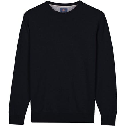 Baileys – Heren Trui – Basic Pullover – Ronde hals trui - Navy - NOS8200-60