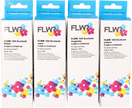 FLWR Epson 104 Multipack zwart en kleur (Huismerk (compatible))