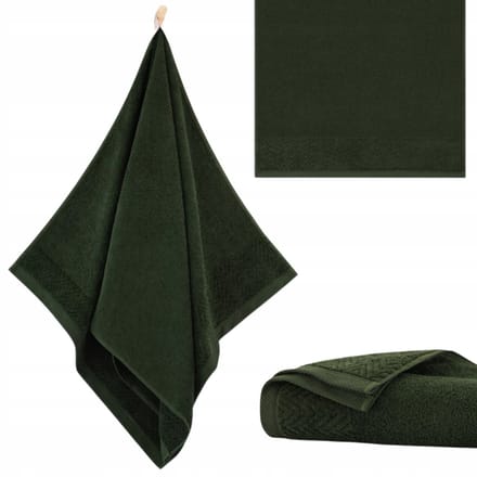 Zwoltex Toscana Handdoek 30x50cm Donkergroen Antibacterieel