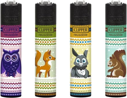 Wenskaarten Assortiment met Winterdieren 10 Stuks Biodegradable