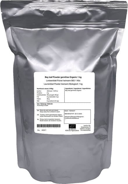 Laurierblad Poeder Kiemarm - 1 Kg - Holyflavours