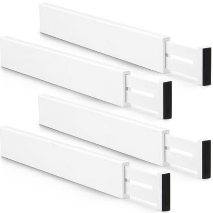 BOTC Ladeverdeler - Lade Organizer - Verstelbaar 43–56 cm - 4 Stuks - Wit