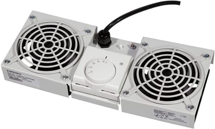 Logiklink dakventilatie-unit, 2 ventilatoren, lichtgrijs (RAL7035)
