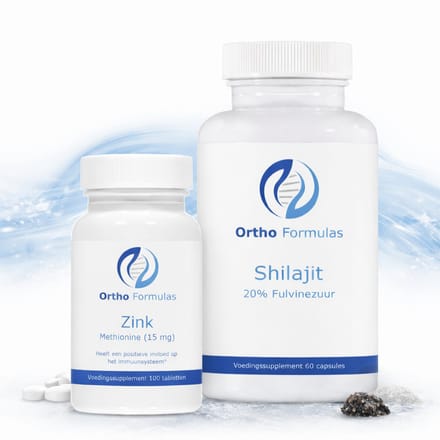 Mannen Supplementen Basic Pakket – Testosteron & Libido Man Support – Zink Methionine & Shilajit
