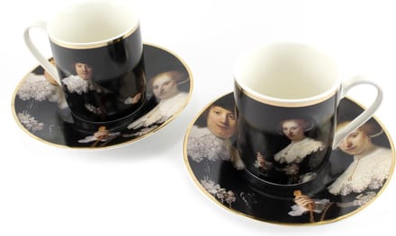 Espresso set, Rembrandt, Marten en Oopjen, Rijksmuseum