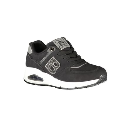 Laura Biagiotti Zwarte Polyurethaan Dames Sneakers