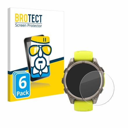 Screenprotector 6 Stuks voor Garmin Fenix 8 Solar (47 mm) Beschermglas transparant