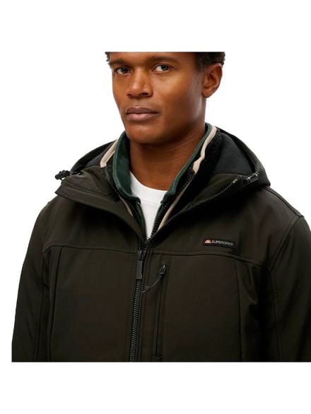 Superdry Hooded Softshell Trekker Jas Heren - Maat S
