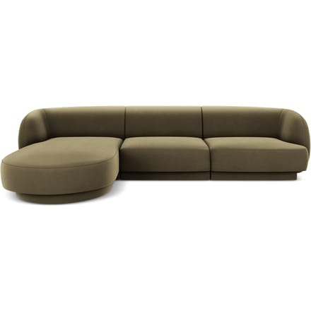 3.5-zitshoekbank Miley links velvet | Micadoni Limited Edition