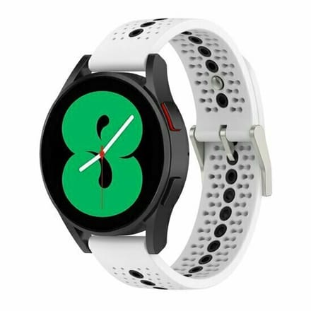 By Qubix - Dot Pattern bandje - Wit - Geschikt voor Xiaomi Redmi Watch 5 Active / Redmi Watch 5 Lite