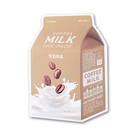 [Promotie] A'PIEU - Milk One Pack Sheet Mask - Coffee - 1stuk