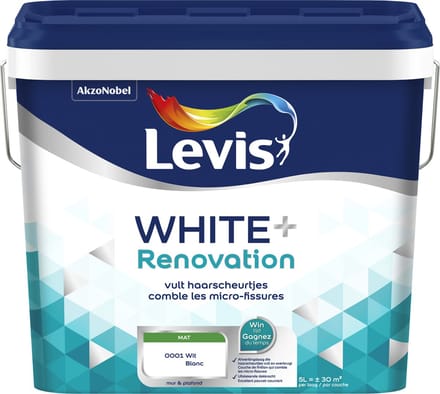 Levis - White+ Renovation - Wit - 5 L