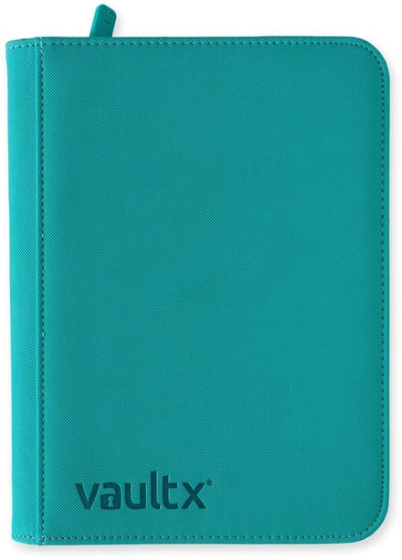 Vault X 4-Pocket Exo-Tec® Zip Binder - Verzamelmap - 160 Kaarten/Blauwgroen