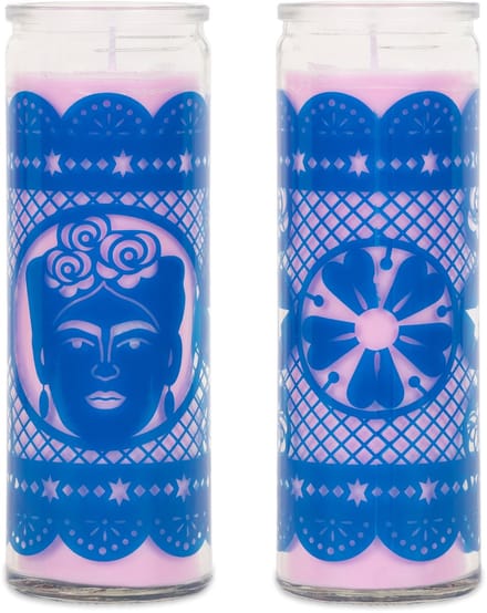Kitsch Kitchen kaars in glas Papel Picardo Frida