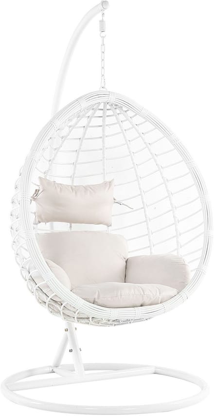 FANO - Hangstoel - Gebroken wit - PE rotan