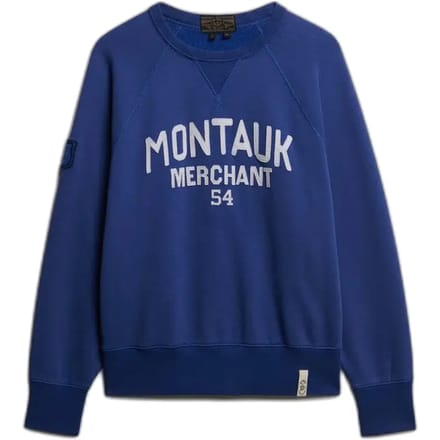 Superdry Merchant Vintage Applicatie Sweatshirt Blue Grootte: M