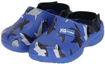 XQ Footwear - Tuinklompen - Haai - Blauw - Maat 31/32