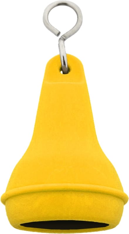 CombiCraft Hotel sleutelhanger Mayfair met open onderkant 41x70mm geel - 5 stuks