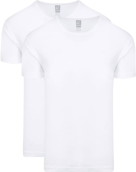 Alan Red Copenhagen T-shirt O-Hals Wit 2-Pack - Maat XL - Heren - Basic T-shirt