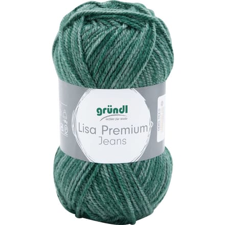 Gründl Wol "Lisa Premium Jeans" - Fles groen-gepottled