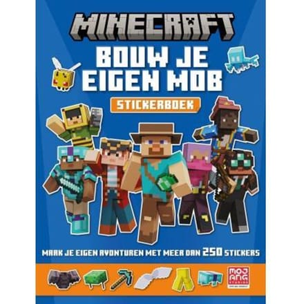 Minecraft : Bouw je eigen mob - stickerboek Educatieve boeken (spelletjes en raadsels)