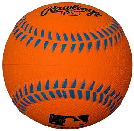 Rawlings - MLB - Honkbal - Sponge Rubber Honkbal - Neon Kleur - Oranje - 9 inch