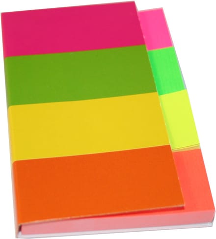 Kores pagemarker - papier, 20 x 50 mm, neonkleuren