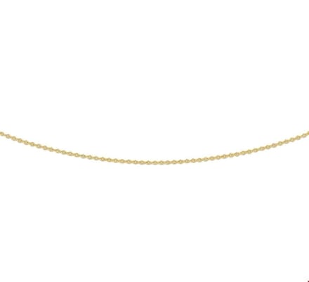 The Jewelry Collection Ketting Anker Plat 0,8 mm 42 cm - Goud
