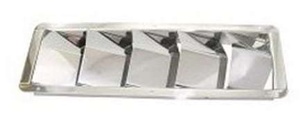 BREG Motorruimte ventilatieroosters van RVS - 5 schilden - 326x114mm