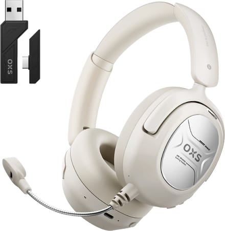 OXS Storm A2 ANC Draadloze Gaming Headset - Wit