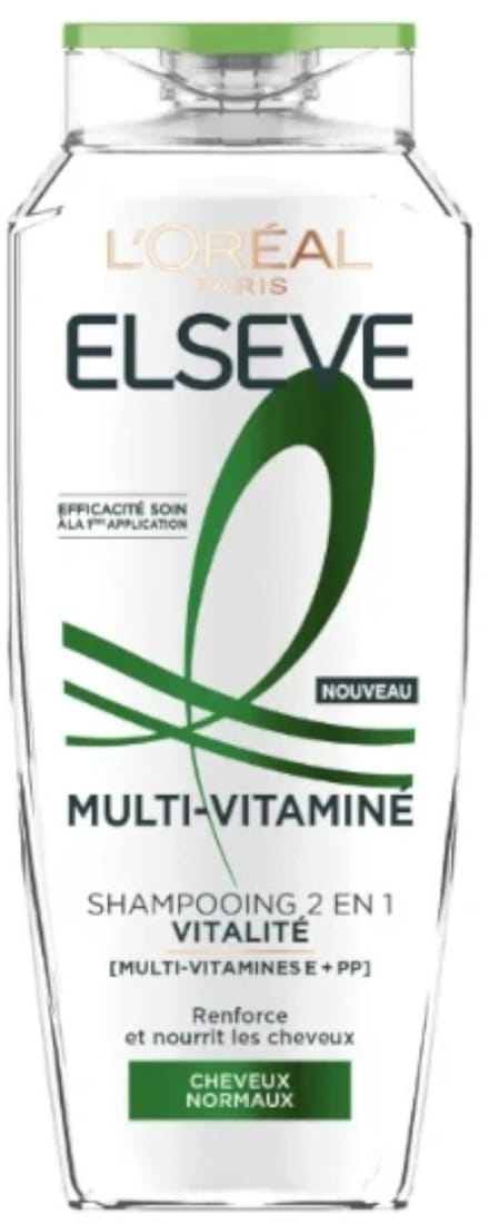 L'Oréal Elseve – Multi-Vitamin Vitality Shampoo Normal Hair 300ML
