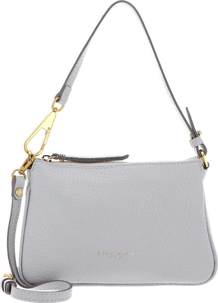 GIANNI CHIARINI Leren Schoudertas Brooke Shoulderbag Silice Lichtgrijs