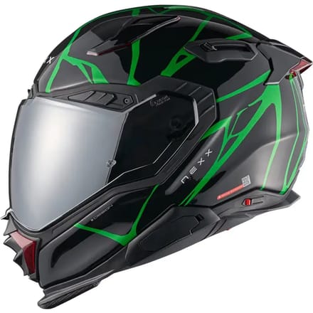 Nexx X.WST 3 B-Side Zwart Groen Integraalhelm - Helm