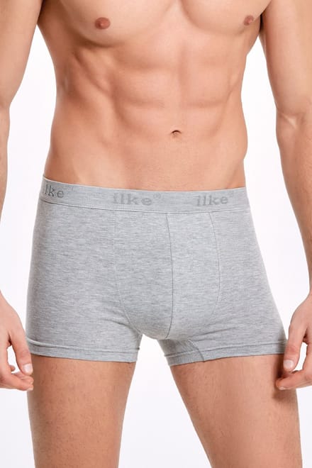 ilke® Heren Boxershorts 4 Pack – Sportief Design - Art 007 - Grijs - M