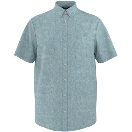 ESMARA MEN Linnen heren overhemd (Blauw, M)