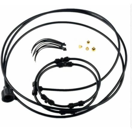 Ventilator Nevel Kit Koeling Bevochtiging Ventilator Nevelring Buitenventilator Nevel Koelsysteem voor Thuis 16 inches