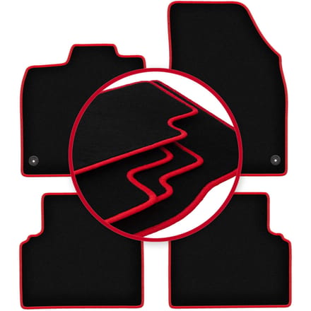 CARLUX-RED automatten voor: Volkswagen ID.3 hatchback (2019-)
