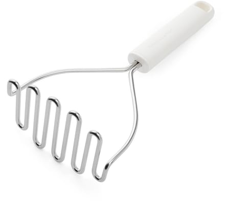 Aardappelstamper, Pureestamper, 25,5 cm, Kunststof/RVS, Wit - KitchenAid