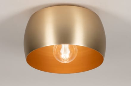 Lumidora Plafondlamp 74203 - Plafonniere - ZWEEDS - E27 - Goud - Messing (kleur) - Metaal - ⌀ 32 cm
