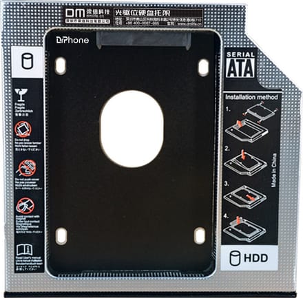 DrPhone DiskMount – 2.5 Inch HDD & SSD Optische Schijf Beugel – 2.5 Inch - Schokbestendig Schroefontwerp – Ingebouwde Warmteafvoer