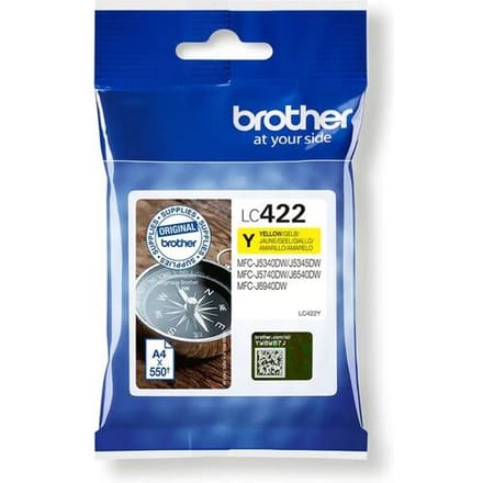 Brother Inktcartridge LC-422Y Geel