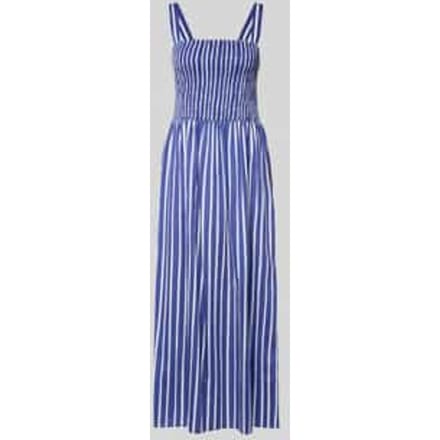 midi-jurk in all-over look met smokdetails
