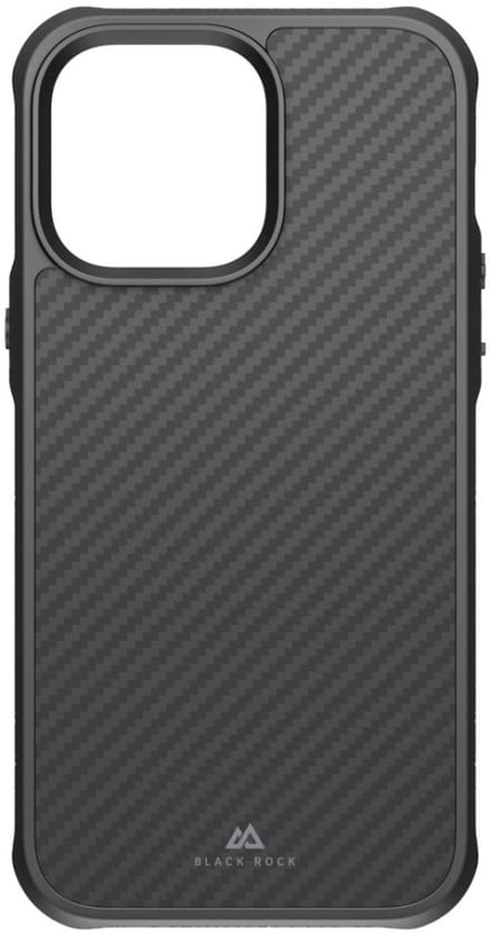 Black Rock Robust Carbon Cover Apple iPhone 14 Pro Max Zwart Stootbestendig