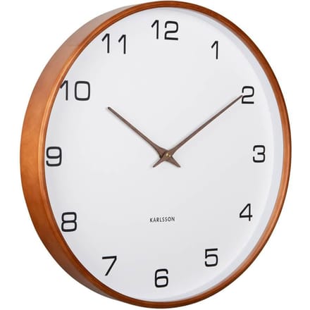 Karlsson Wandklok Acento - Wit - Ø40cm - Wandklok Scandinavisch