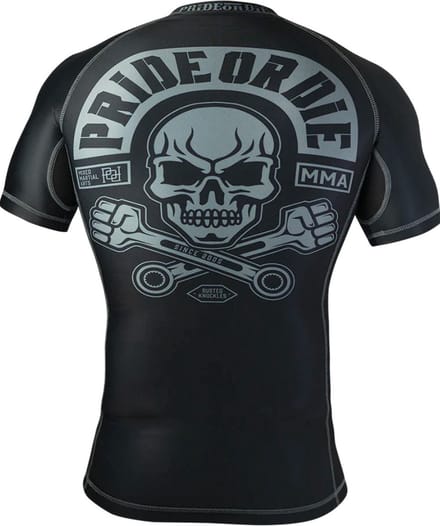 PRIDE or Die Rash Guard Busted Knuckles - M