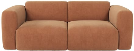 Vente-unique Driezitsbank in terracotta corduroy - POGNI van Maison Céphy