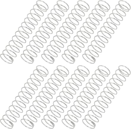 Kleine Compressieveren 0,6 mm Draaddiameter - Set van 10 Stuks RVS