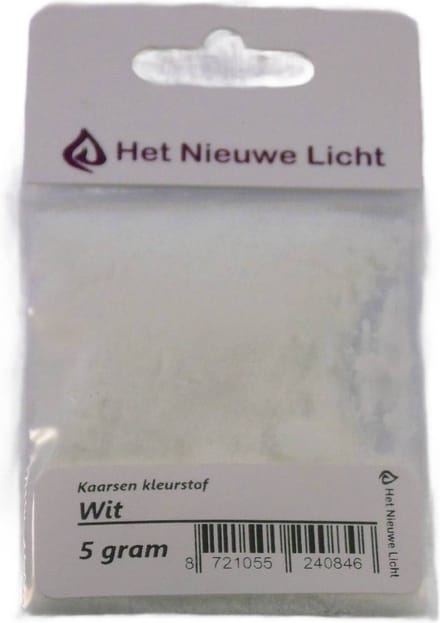 Het Nieuwe Licht ® - Kaarsen kleurstof - WIT - 5 gram